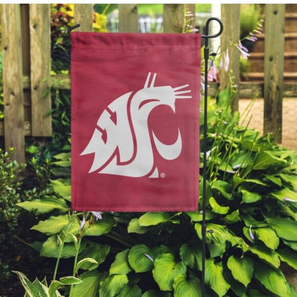 2 Pieces NCAA College Double Sided Washington State Cougars - Picture 4 of 8